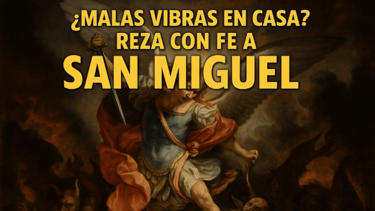 Oración a San Miguel Arcángel para sacar las malas energías del hogar.