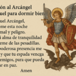Oración al arcángel San Miguel para dormir bien