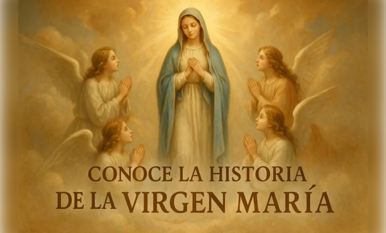 Historia de la Virgen María, madre de Jesús.