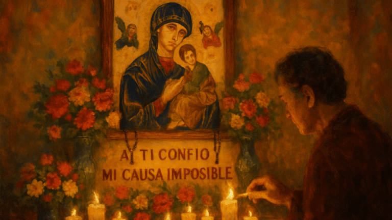 Oración a Nuestra Señora del Perpetuo Socorro para una causa imposible.