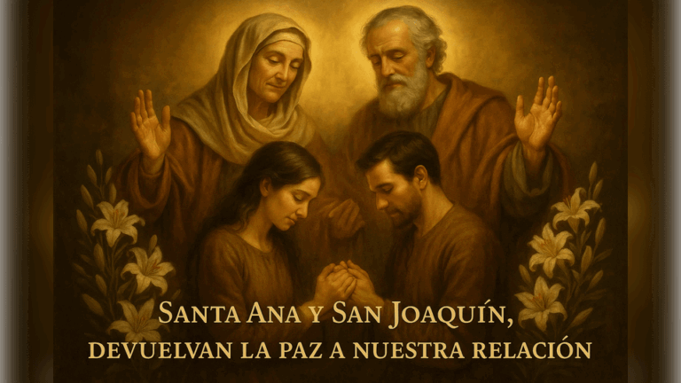 Oración a Santa Ana y San Joaquín para solucionar problemas de pareja.
