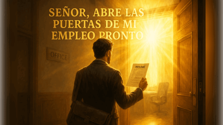 Oración efectiva para que te llamen de un trabajo.