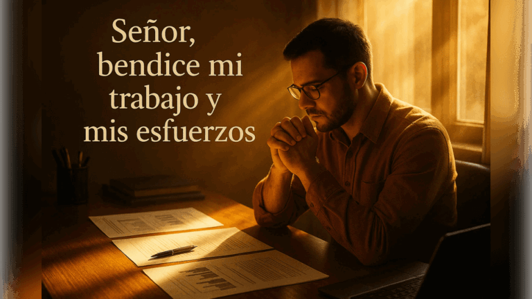 Oración para que las cosas mejoren en el trabajo.