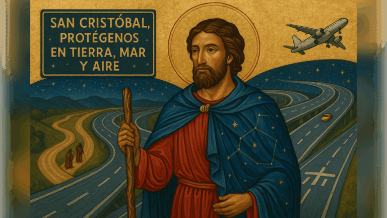 Oración a San Cristóbal para pedir protección al salir de viaje.